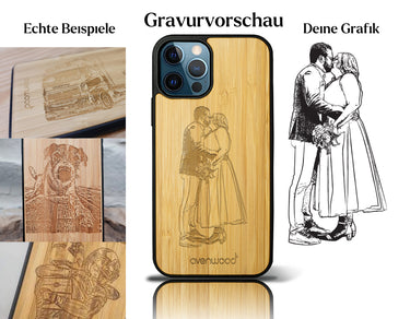 INDIVIDUELL iPhone 12 Pro Bambus-Kunststoff
